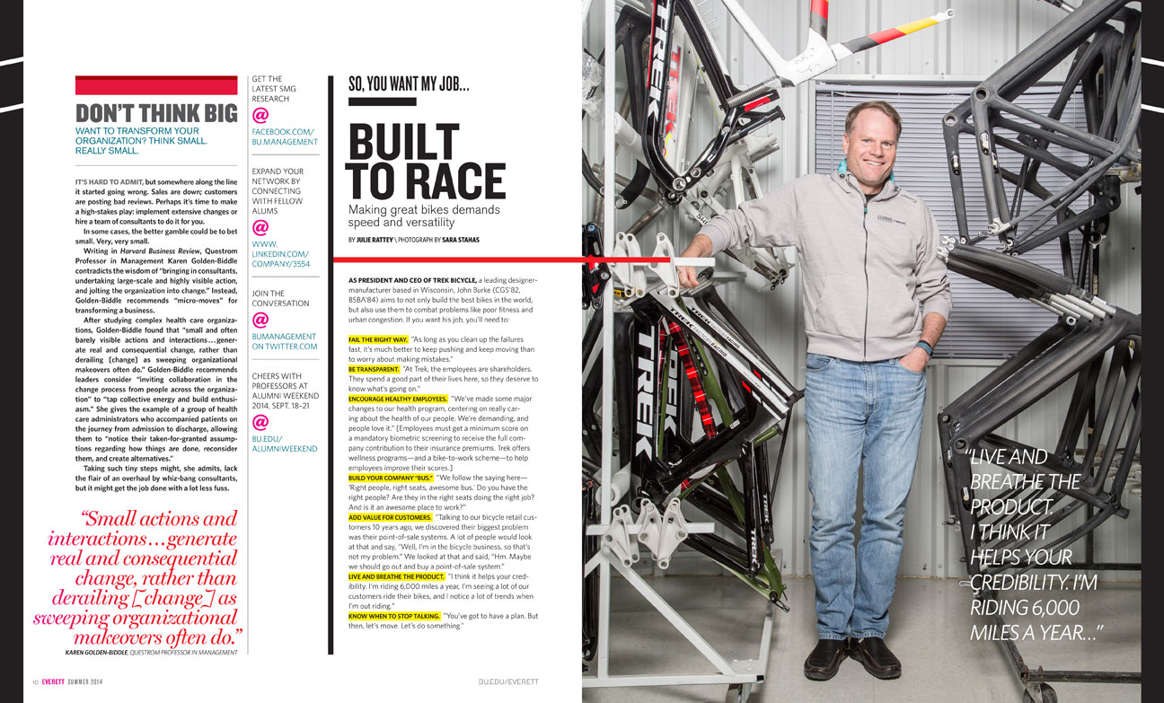 John Burke, CEO of TREK Bicycles