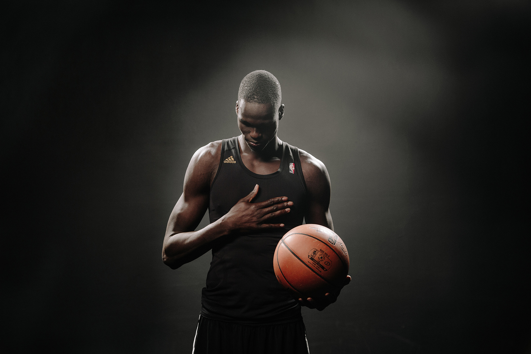 Thon Maker, a rookie player on the Milwaukee Bucks basketball team, age 19.