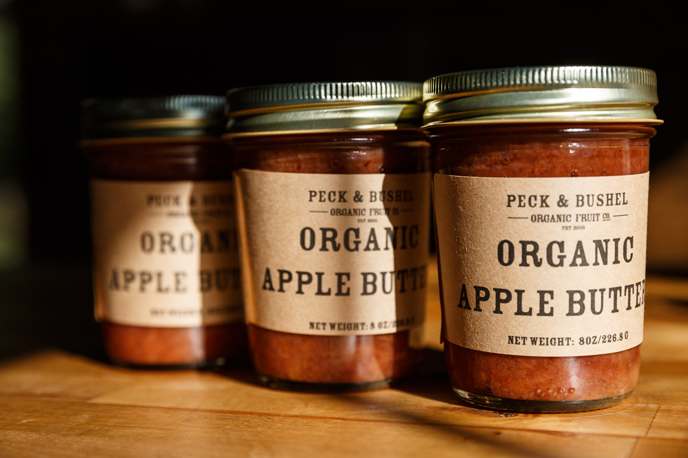 farm photographer - jars of apple butter
